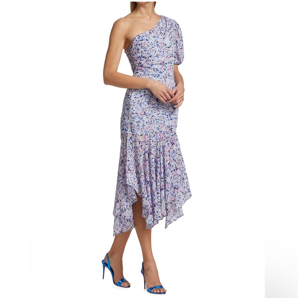 ASTR one shoulder dress pastel color